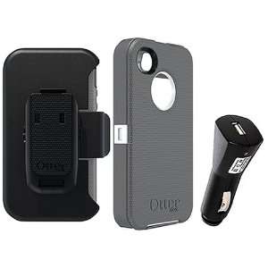   iPhone 4 / 4S (Glacier)   Car Charger Included Cell Phones