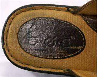Born Boc Hadley Brown Classic Buckle Clog Shoes Size 7  