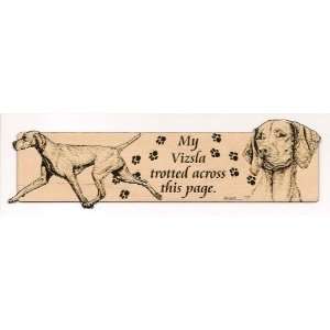  Vizsla Laser Engraved Dog Bookmark D #3