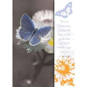  Bookmark Birthday W/ Butterfly on Flower Health 