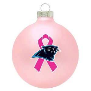   Panthers Breast Cancer Awareness Pink Ornament