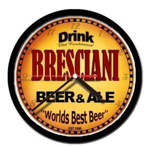  BRESCIANI beer and ale cerveza wall clock 