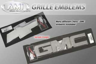 Grille Emblem Black BowTie Chevrolet Bow Tie w/Border 2 pc. Front And 