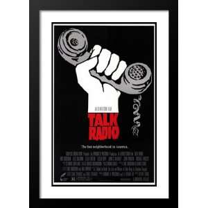 Talk Radio 32x45 Framed and Double Matted Movie Poster   Style A 