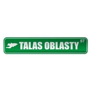   TALAS OBLASTY ST  STREET SIGN CITY KYRGYZSTAN