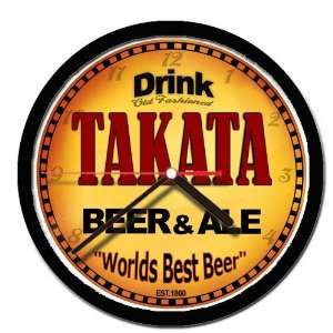  TAKATA beer and ale cerveza wall clock 