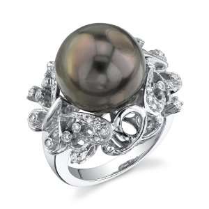 Tahitian Pearl & Diamond Felicity Ring