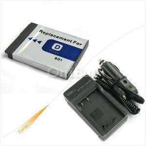  Battery+Charger for Sony Cyber shot DSC T300 T90   