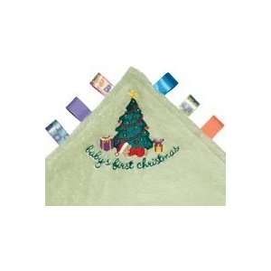 Taggies Love Notes Babys First Christmas Green Blanket with Christmas 