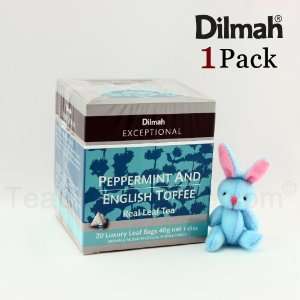 Peppermint & English Toffee Flavored Tea   Dilmah Exceptional Bonus 