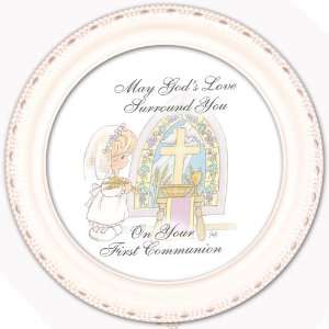  Precious Moments 1St Communion Girl Cottage Garden Ivory 