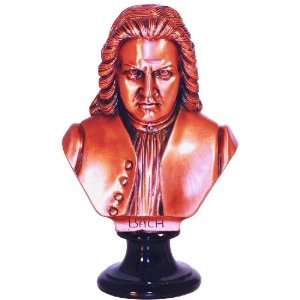  Bach Bust Statue   Copper Finish