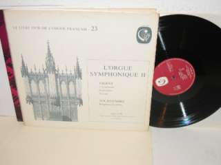 ANDRE ISOIR Lorgue Symphonique II LP Calliope 1923 NM  
