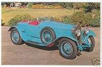 1928 28 HISPANO SUIZA 45 BOULOGNE MODEL 9 Car Postcard  