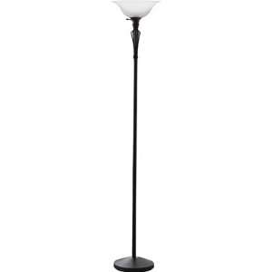  Home Floor Lamp with Glass Shade