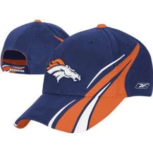 Denver Broncos Racing Stripes Colorblock Adjustable Hat  