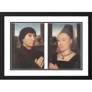  Memling, Hans 40x28 Framed and Double Matted Portraits of 