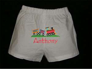 PERSONALIZED Boys Diaper Cover, Baby Boxer Shorts  