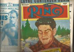 1952 Bound Volume Ring Magazines complete year boxing magazines  