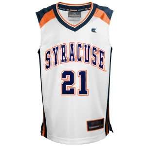 Syracuse Orange #21 White Rebound Basketball Jersey 