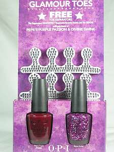   Holiday 2011 Muppets GLAMOUR TOES Pepes Purple Passion Divine Swine