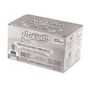 Medline In Napkleen Disposable Bibs, 2 Ply Tissue, 1 Ply Poly, 13 X 18 