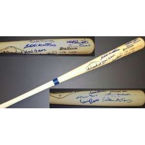  500 Home Run Club Bat, Autographed Hank Aaron, Willie Mays 