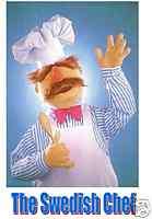 Muppets Swedish chef #1 TShirt Iron on Transfer  