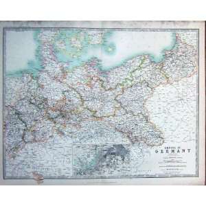  1914 Geography Maps Germany Plan Berlin Potsdam Europe 