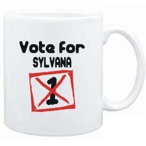  Mug White  Vote for Sylvana  Female Names Sports 