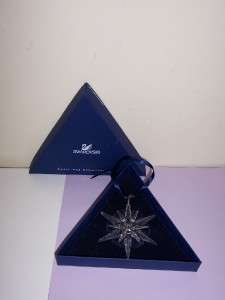 SWAROVSKI CRYSTAL CHRISTMAS STAR TREE ORNAMENT 2005 & BOX  