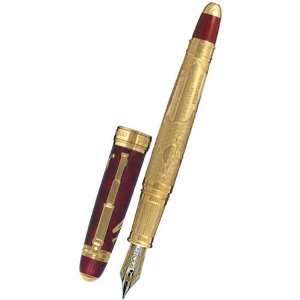  David Oscarson Meriwether Lewis Fountain Pen Ruby Red Br 