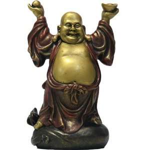  Happy Buddha Ho Tai with Arms Raised Statue