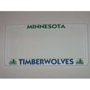  MINNESOTA TIMBERWOLVES Team Logo PLASTIC LICENSE PLATE 