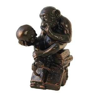  Monkey with Skull Statue by Rheinhold