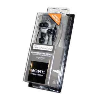 Sony DREX12iP Phone Headset EX Earbuds In Line Remote Mic Headphones 