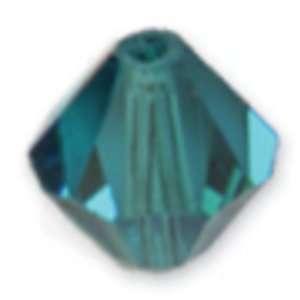  Swarovski Crystal Beads Bicone 6mm 6/Pkg Blue Zirc [Office 