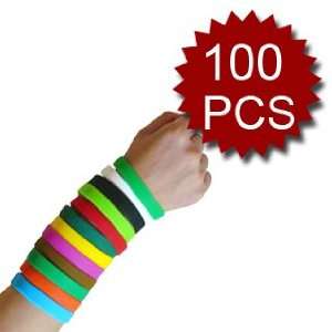  (Price/100 Pcs)(Wholesale Lot) Kids Silicone Wristbands 