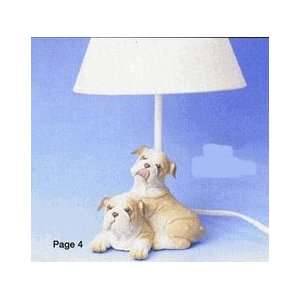 Bulldog Puppies Table Lamp (CJ)