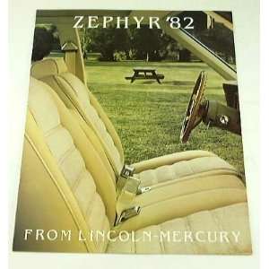  1982 82 Mercury ZEPHYR BROCHURE GS 4dr Sedan Z 7 