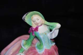 Royal Doulton HN 1911 Autumn Breezes Green and Pink  