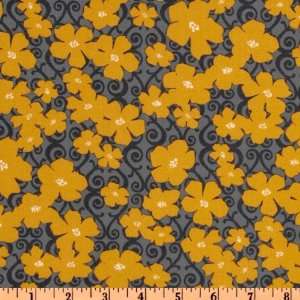  44 Wide Free To Grow Organic Floral Summer Stone Fabric 