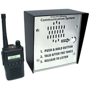  Long Range Wireless Intercom and Handheld Radio with Gate 