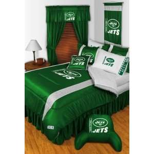  New York Jets Sidelines Bedroom Set, Queen Sports 