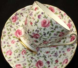 Shelley RIPON BRIAR ROSE CHINTZ PASTICHE Tea cup and saucer  