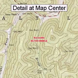 USGS Topographic Quadrangle Map   Burnsville, West Virginia (Folded 