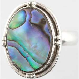 Abalone Ring   Sterling Silver