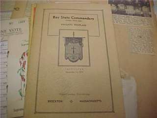   SCRAPBOOK 1938 THROUGH 1954 188 ITEMS FROM BROCKTON,MASS  
