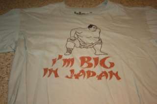 Funny Novelty Im Big in Japan Sumo Wrestling T shirt Sm  