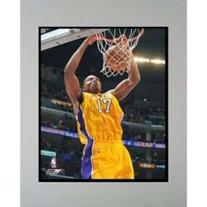 Andrew Bynum Lakers Photograph in an 11 x 14 Matted Photograph Frame 